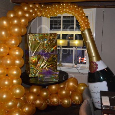 Champagne thema decoratie (jan. 2016)